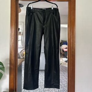 Abercrombie Vegan Leather 90s Relaxed Pants